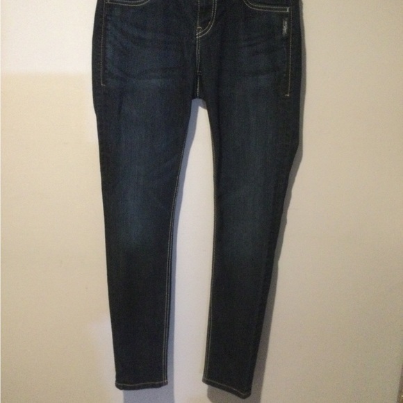 Silver Jeans Denim - SILVER WOMENS SUKI JEGGINGS DARK WASH LOW RISE JEANS 28x31 ACTUAL 30x 30 1/2
